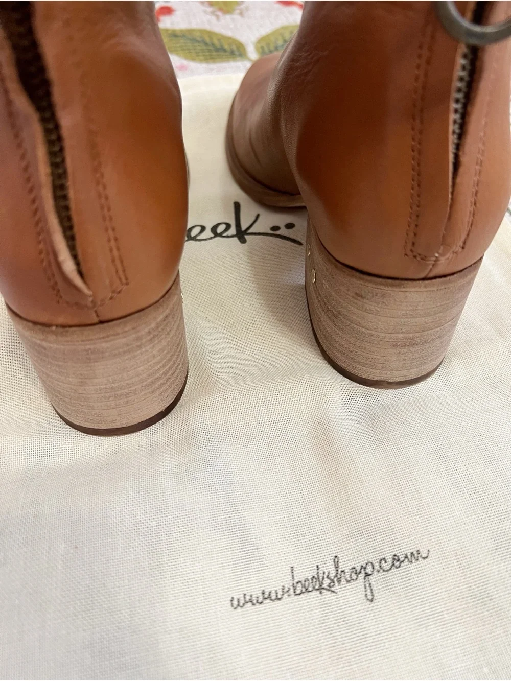 New Anthropologie Beek Pheasant Leather Boots - Picture 10 of 16